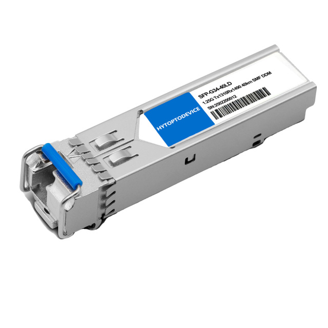 Cisco compatible GLC-BX40-UA sfp bidi transceiver front view white background