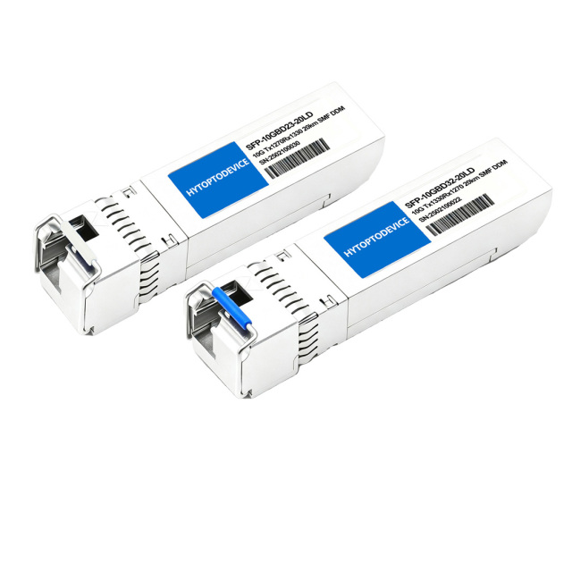 Matching U/D pair of 10G BiDi SFP+ Transceiver SFP-10G-BXD-I & SFP-10G-BXU-I single strand fiber link set