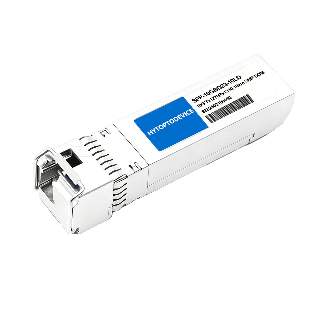 Cisco SFP-10G-BXU Compatible Cisco 10G BiDi SFP+ transceiver front view simplex LC single fiber optic module for bulk order quotation