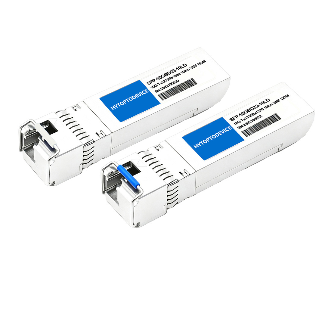 Paired Arista SFP-10G-BXU & SFP-10G-BXD HYTOPTODEVICE 10G SFP+ BiDi Module full-duplex single fiber communication set for global importer mass purchase projects