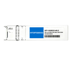 Simplex LC connector close-up of SFP+ BiDi 10G 40km module for Arista 10GBASE-ERBD-U