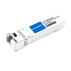 HYTOPTODEVICE 10G SFP+ BiDi Transceiver 60km simplex LC front view white background