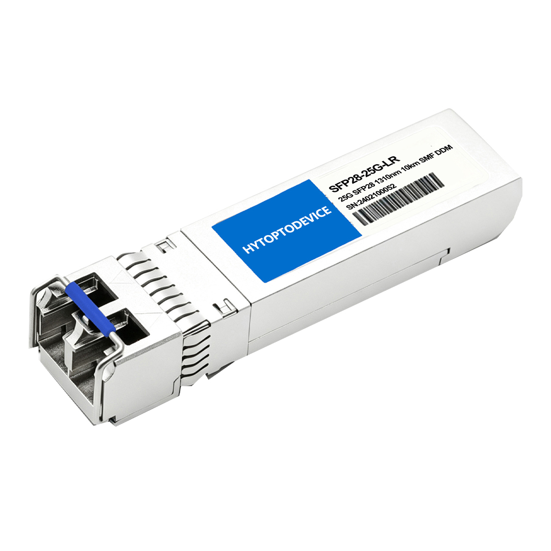 HYTOPTODEVICE JNP-SFP-25G-LR Juniper compatible SFP28 25G LR transceiver mass finished goods for data center project bulk procurement white background shot