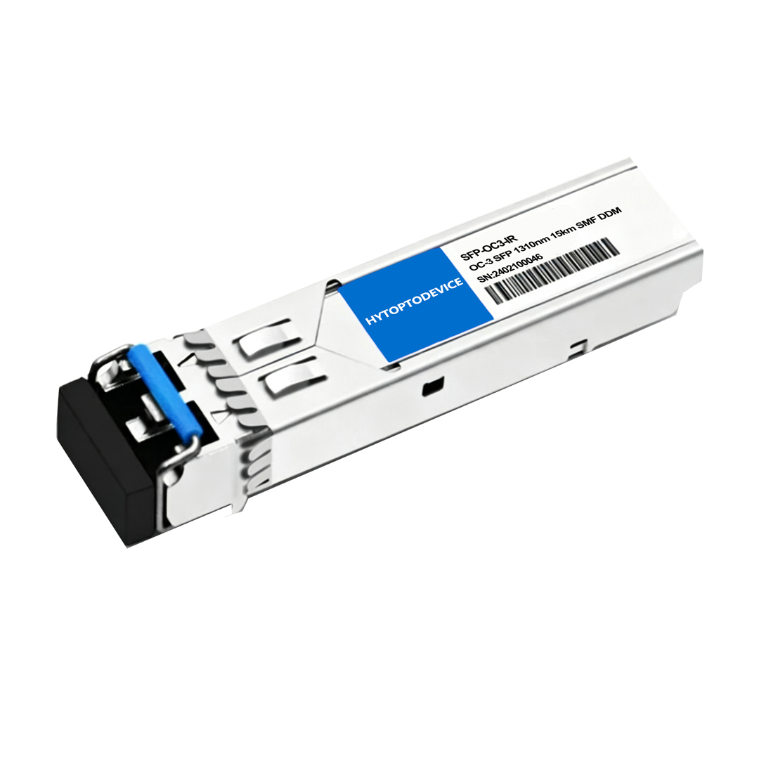 Juniper SFP-1OC3-IR compatible optical transceiver, OC-3/STM-1 IR-1 1310nm 15km single-mode LC duplex SFP optical transceiver for Juniper carrier transmission