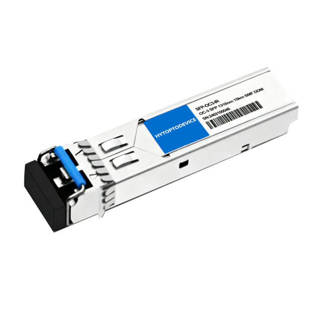 Juniper SFP-1OC3-IR compatible optical transceiver, OC-3/STM-1 IR-1 1310nm 15km single-mode LC duplex SFP optical transceiver for Juniper carrier transmission