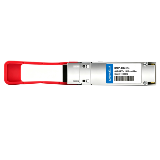 HYTOPTODEVICE manufacturer supply QSFP-40G-ER4 compatible 40G QSFP+ ER4 transceiver, bulk wholesale custom EEPROM programming private label for global distributor and network integrator