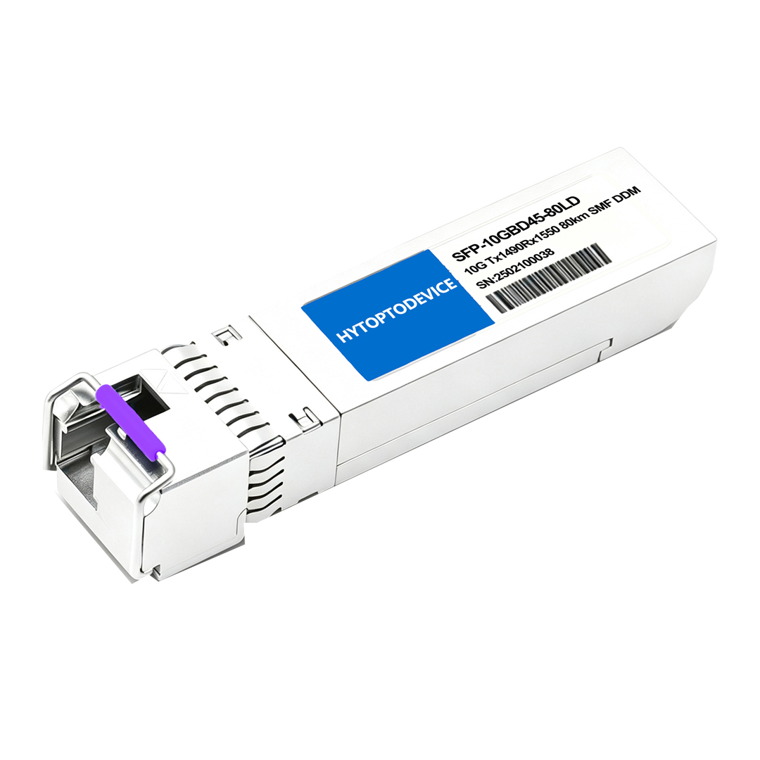 HYTOPTODEVICE factory Cisco SFP‑10G45‑BX80 compatible 10G BiDi SFP+ transceiver, bulk factory wholesale custom EEPROM private label for global network wholesaler and distributors