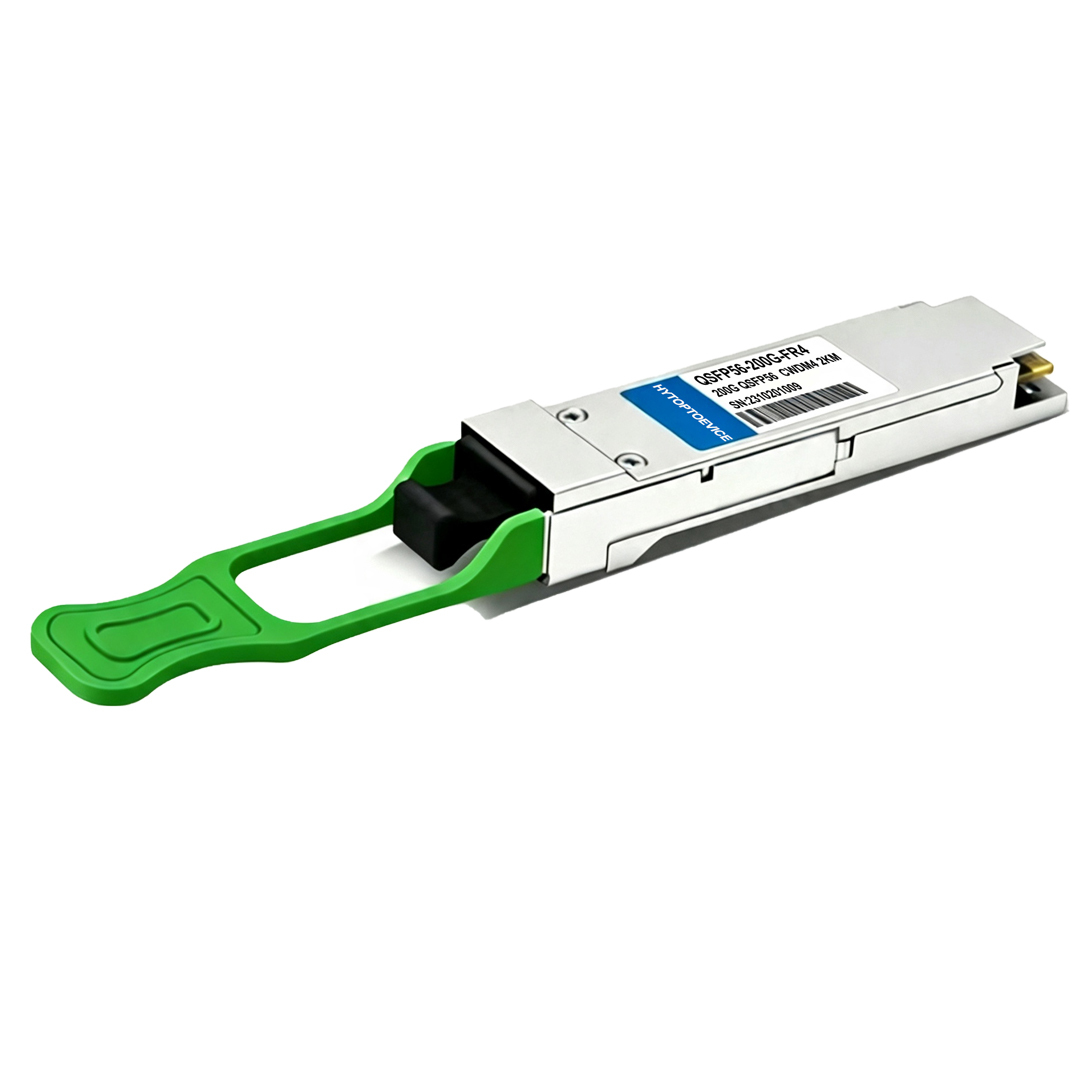 Generic Compatible QSFP56 200G FR4 Transceiver Module | 200GBASE-FR4 1310nm CWDM 2KM Duplex LC/UPC SMF | HYTOPTODEVICE