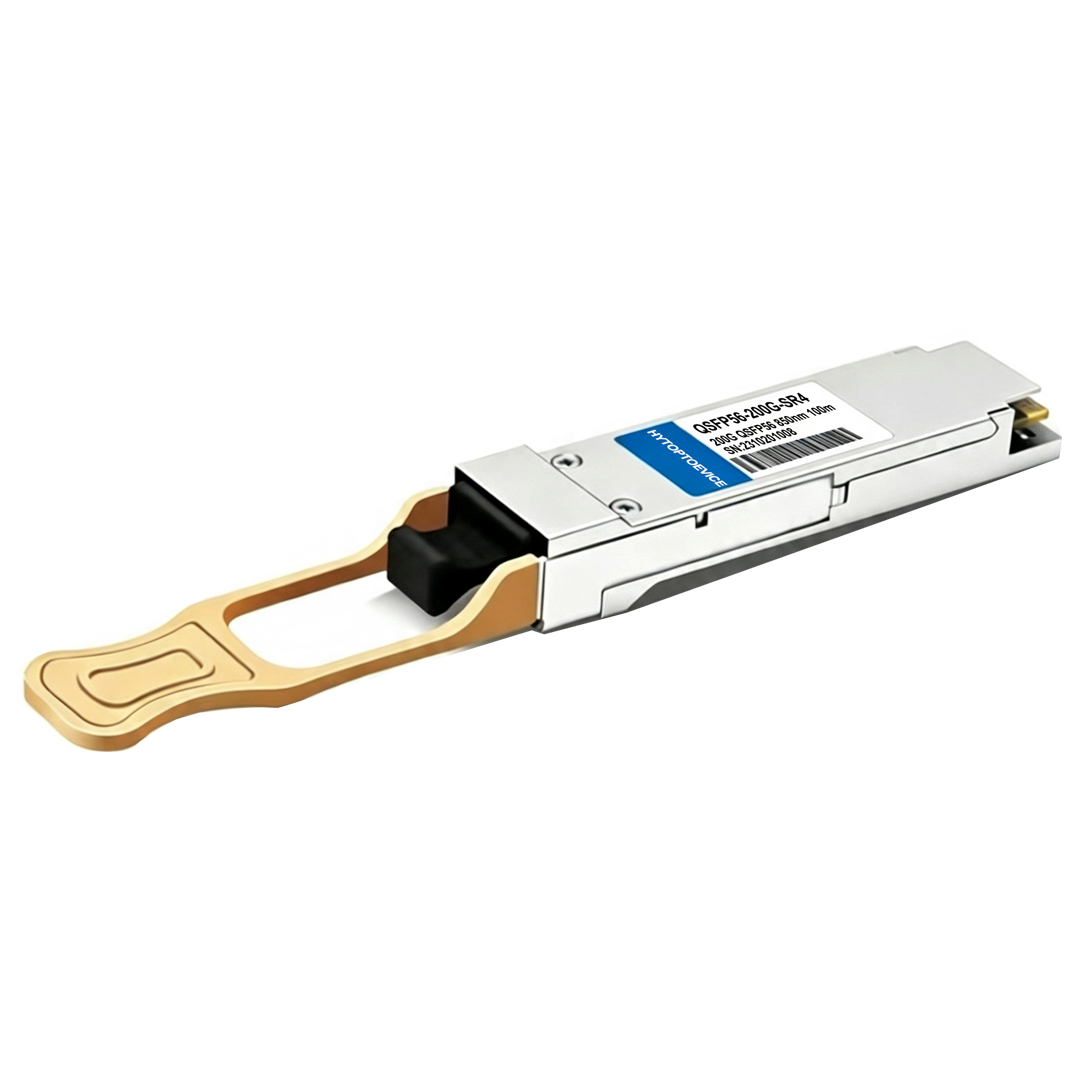 H3C QSFP56-200G-SR4-MM850 Compatible 200G QSFP56 SR4 Fiber Transceiver | 200GBASE-SR4 850nm 100m Module MPO-12/UPC MMF Bulk Wholesale | HYTOPTODEVICE