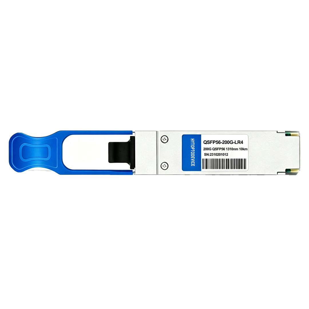 H3C QSFP56-200G-LR4-WDM1300 Compatible QSFP56 200G LR4 Transceiver Module | 200GBASE-LR4 1310nm LWDM4 10KM PAM4 Duplex LC/UPC SMF | HYTOPTODEVICE