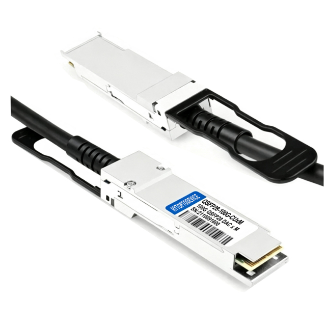 Dell DAC-Q28-100G-1M Compatible 100G QSFP28 Passive Copper Twinax Cable 1m(3ft) Bulk Wholesale | HYTOPTODEVICE