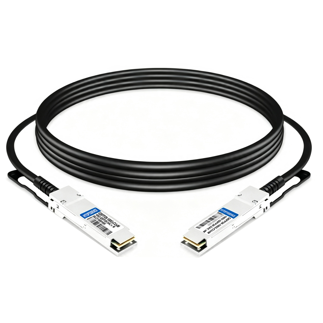 H3C QSFP-100G-D-CAB-1M Compatible 100G QSFP28 Passive Copper Twinax Cable 1m(3ft) Bulk Wholesale | HYTOPTODEVICE