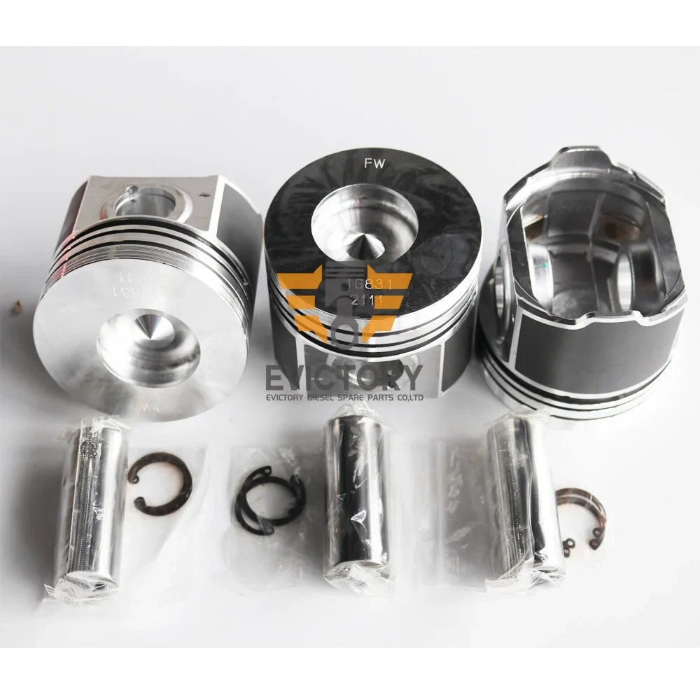 D1803 Piston with Ring For Kubota engine parts Excavator Tractor piston set