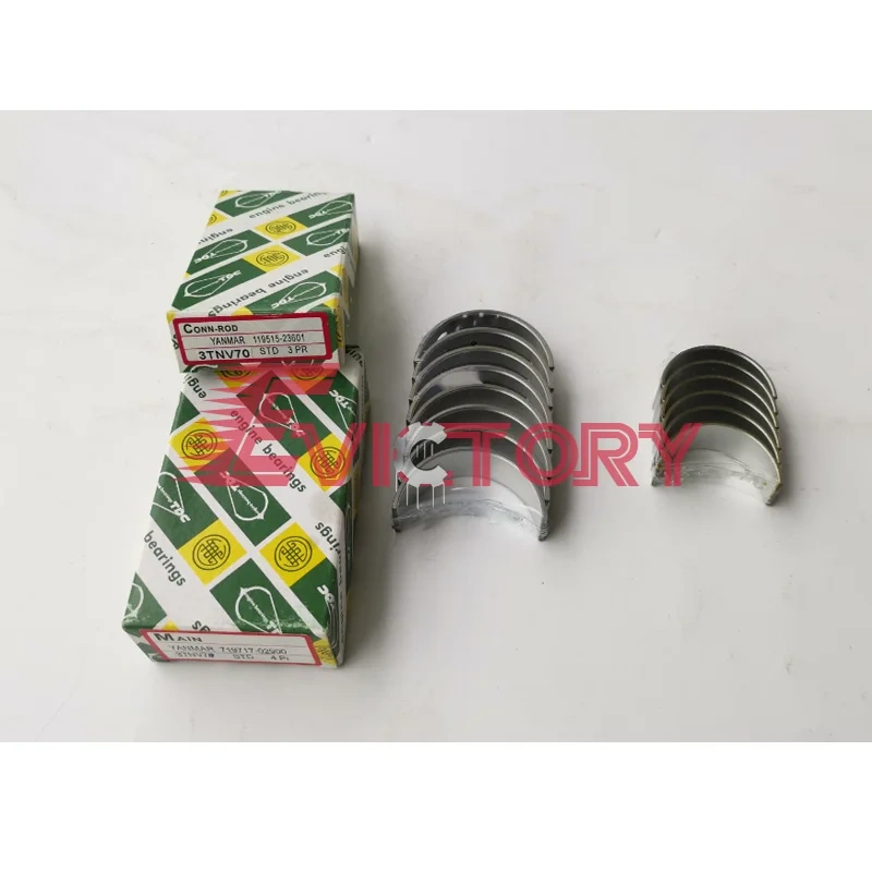 For Yanmar 3TNV70 rebuild kit overhauling water pump gasket bearing piston ring