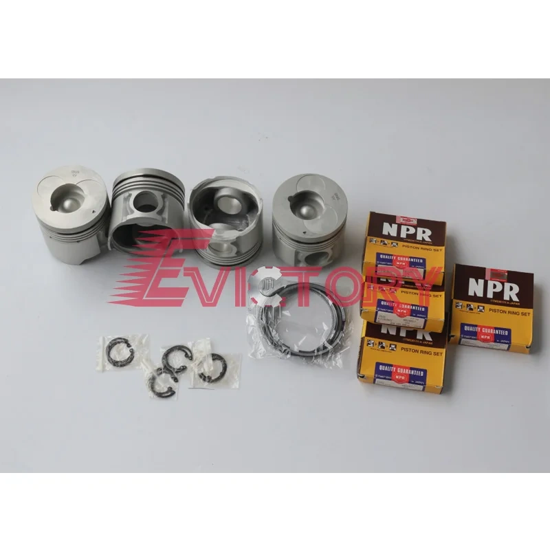 For ISUZU 4BG1T 4BG1 4BG1-TC overhaul kit piston ring liner gasket bearing valve