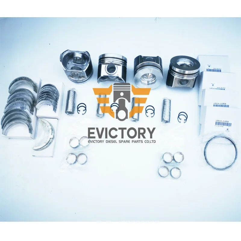 For Kubota V3800T V3800-T overhaul rebuild kit piston ring liner gasket bearing