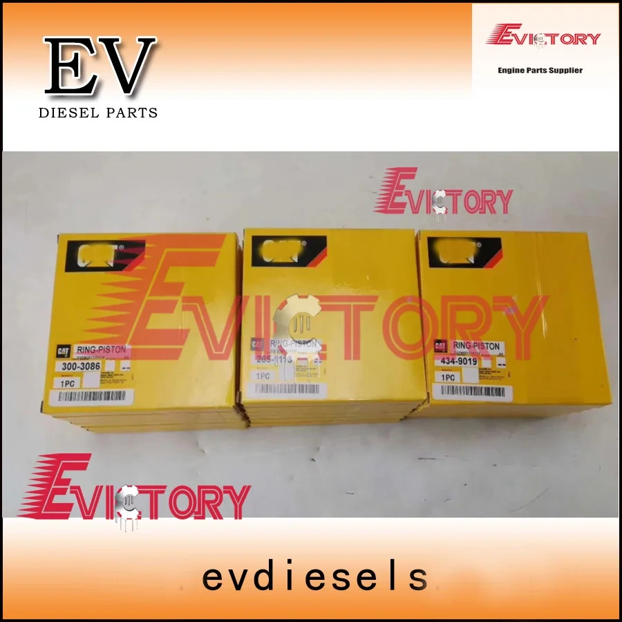 For Caterpillar 345CL 349D2 c13 ENGINE REBUILD KIT Piston + ring liner Bearing cylinder head gasket