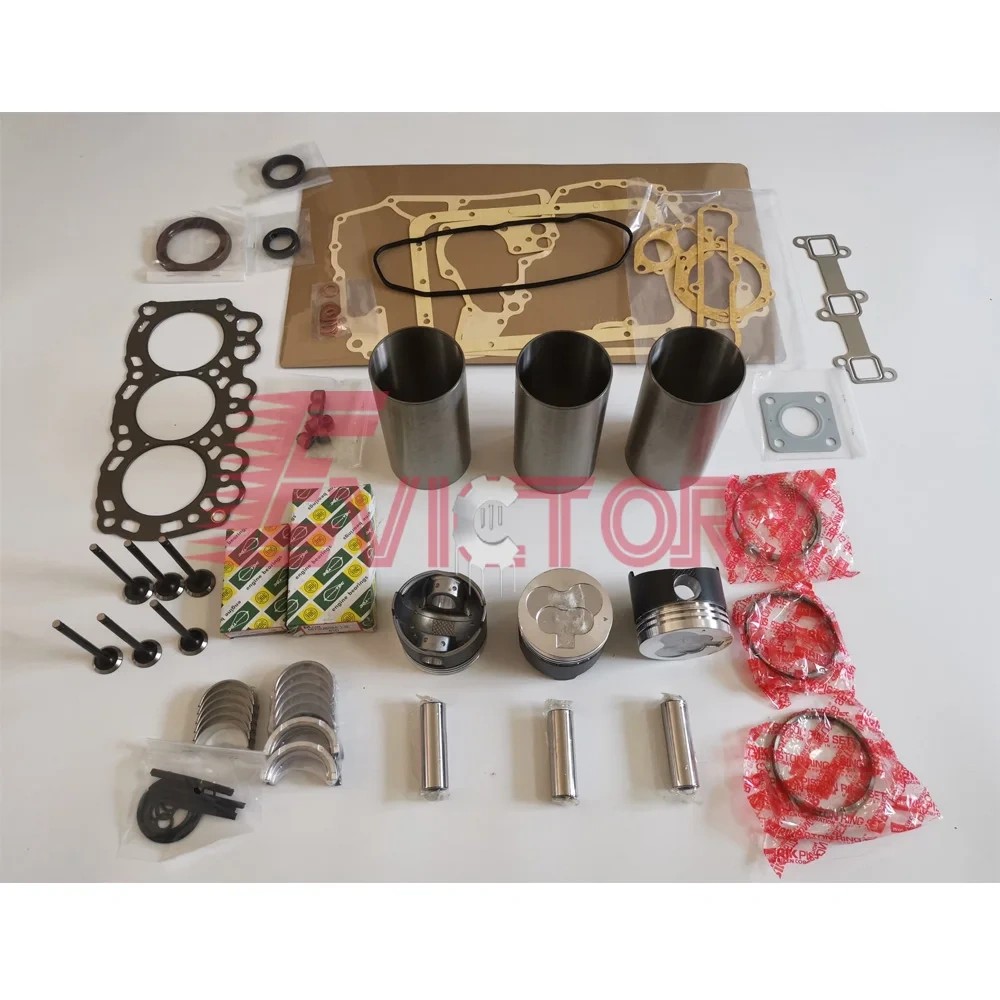 For MITSUBISHI L3E rebuild kit piston ring cylinder liner head gasket bearing valve