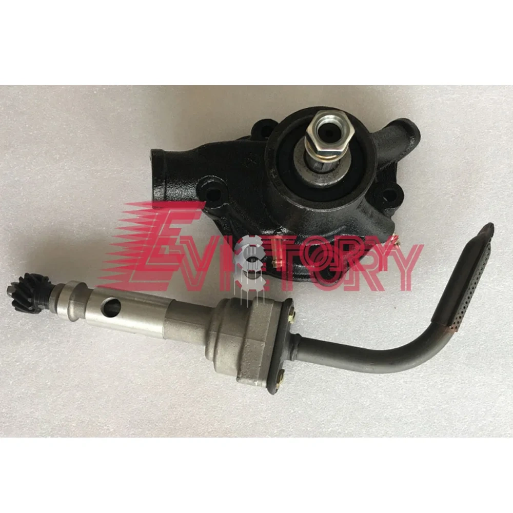 For Mitsubishi S4E2 S4E-2 S4E overhaul rebuild kit + WATER PUMP + oil pump
