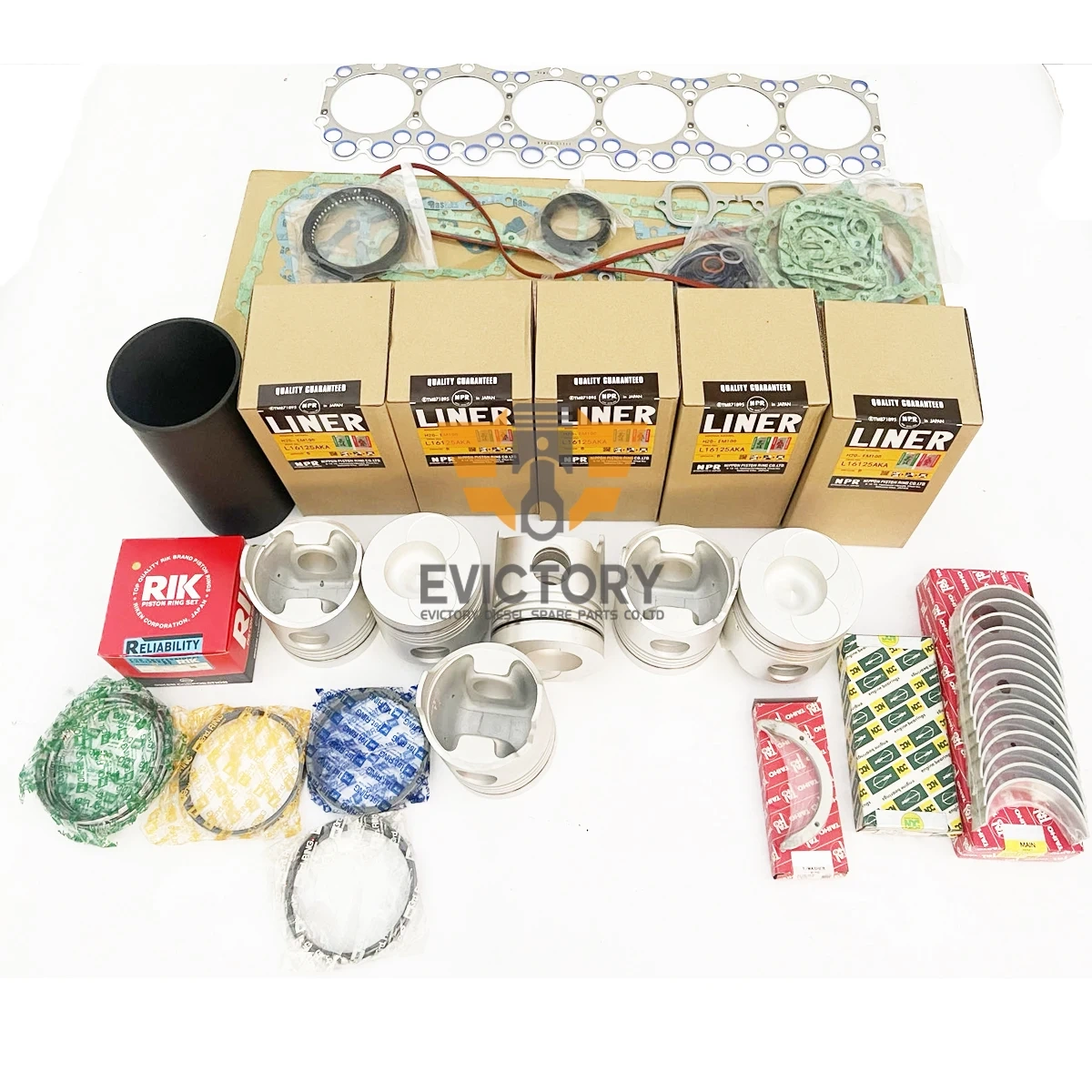 EM100 Engine Overhaul Rebuild Kit  Piston Ring Liner Gasket Bearing