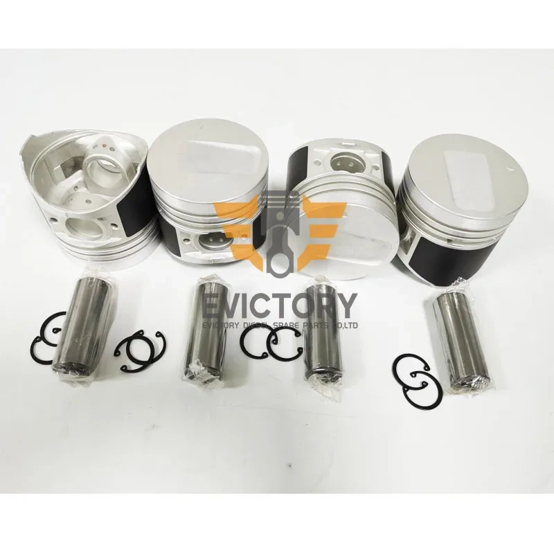 For excavator MITSUBISHI K4N overhaul gasket kit engine bearing valve piston liner kit