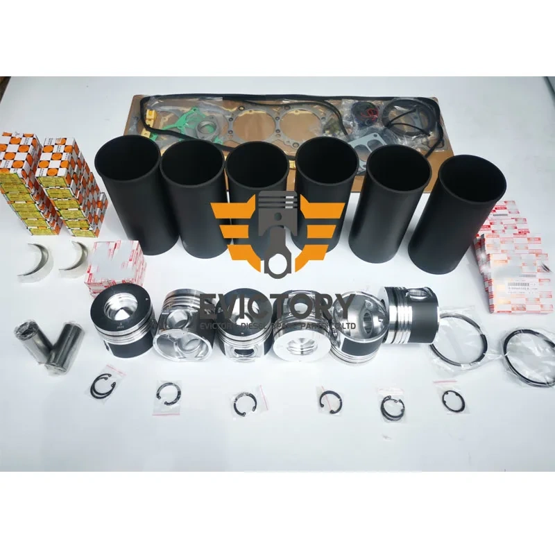 for ISUZU 6HK1T 6HK1TC 6HK1 Overhaul rebuild kit water pump piston cylinder line
