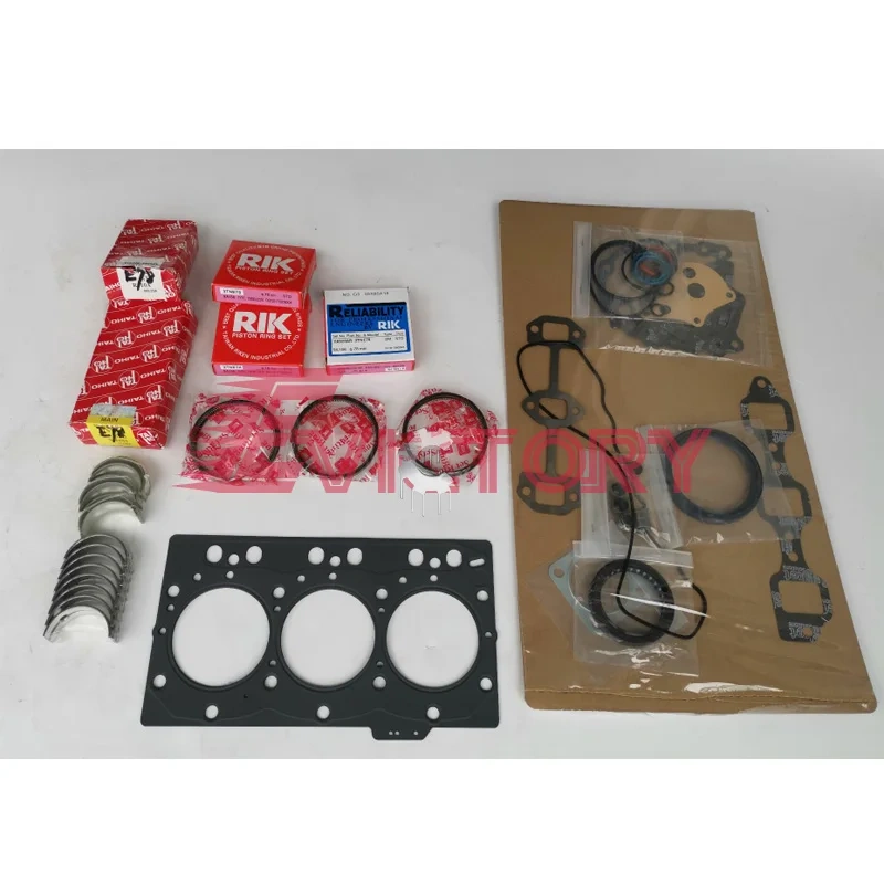 For yanmar 3TN78E 3TN78 3TNE78 3D78E water pump + rebuild overhaul kit