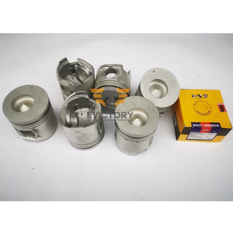 For Mitsubishi 6D16 6D16T rebuild overhaul kit valve guide seat water pump oil pump conrod