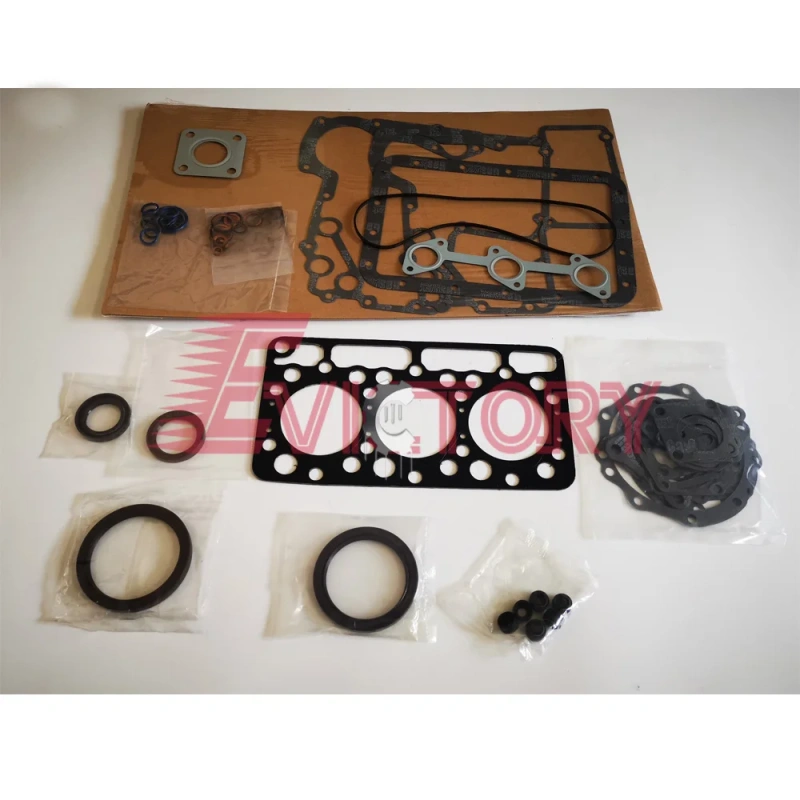 excavator kubota D950 repair gasket kit+ engine bearing set + piston ring set