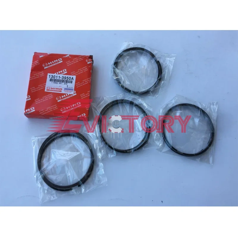 Hino N04C-T N04CT N04C piston ring + full cylinder gasket kit