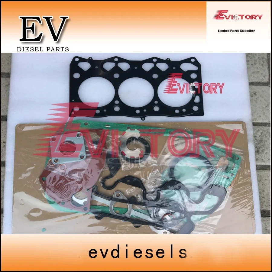 3LD2 full cylinder head gasket kit+3LD2 piston ring+3LD2 crankshaft bearing+con rod bearing For Hiatch ZAXIS35U excavator