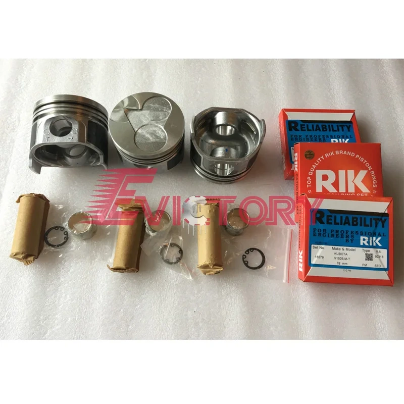 D1005 piston kit and piston ring For Kubota one engine use