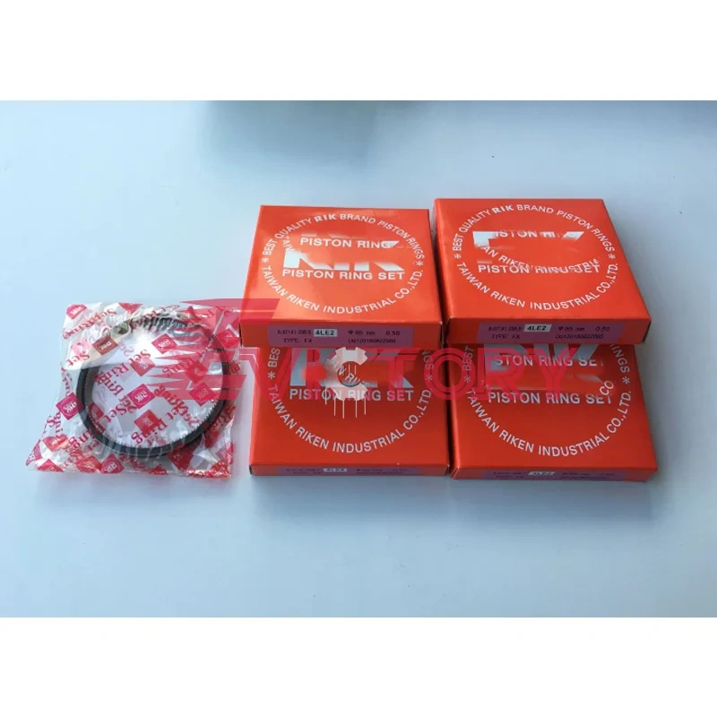 For Isuzu 4LE2X 4LE2 rebuild kit OS 020 0.50mm oversize piston + ring + full gasket kit + crankshaft conrod bearing