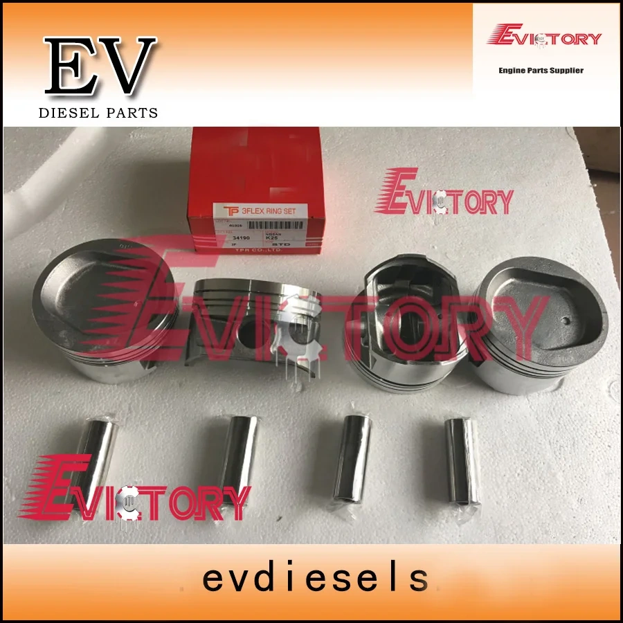 K25 rebuild kit spark plug sensor oil water pump piston liner gasket