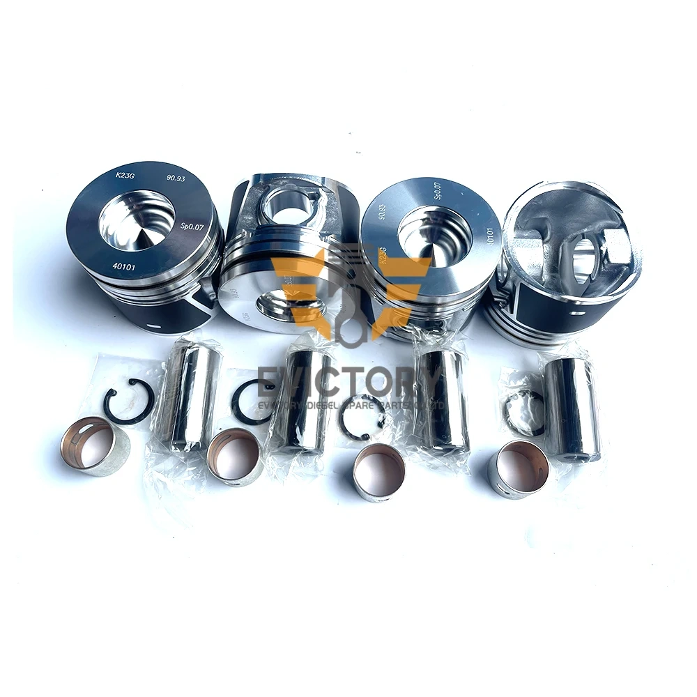 For DEUTZ BF4M1011 rebuild kit piston + ring + gasket + liner + bearing + valve guide seat excavator engine parts