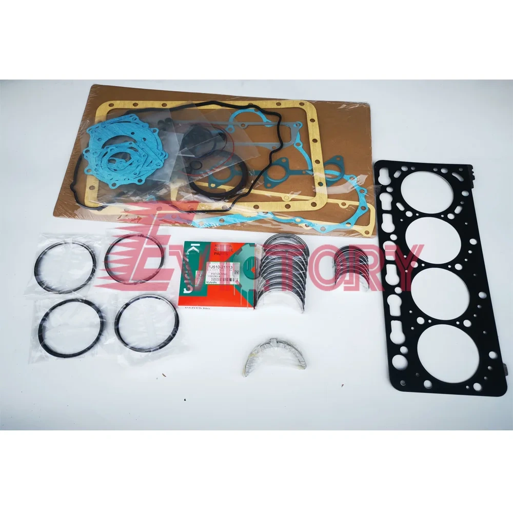 V3600DI V3600-DI-T V3600 crankshaft + connecting rod + piston ring + full gassket kit + engine bearing For kubota spare parts