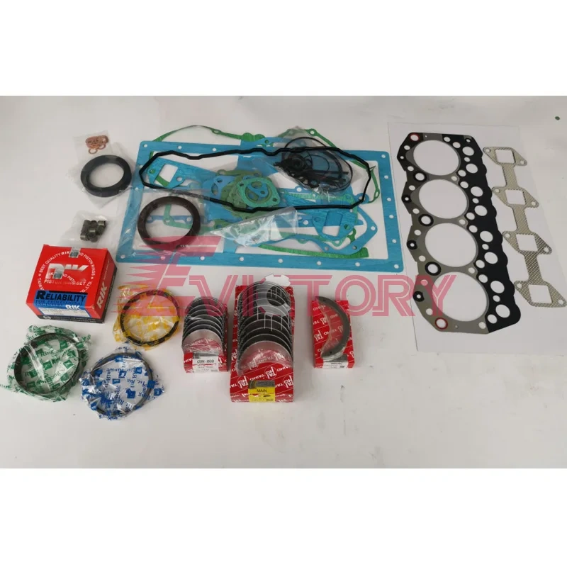 For Perkins 804D 804D-33 804D-33T Overhaul Kit Piston Ring Cylinder Gasket kit Crankshaft Big Small Bearing Set