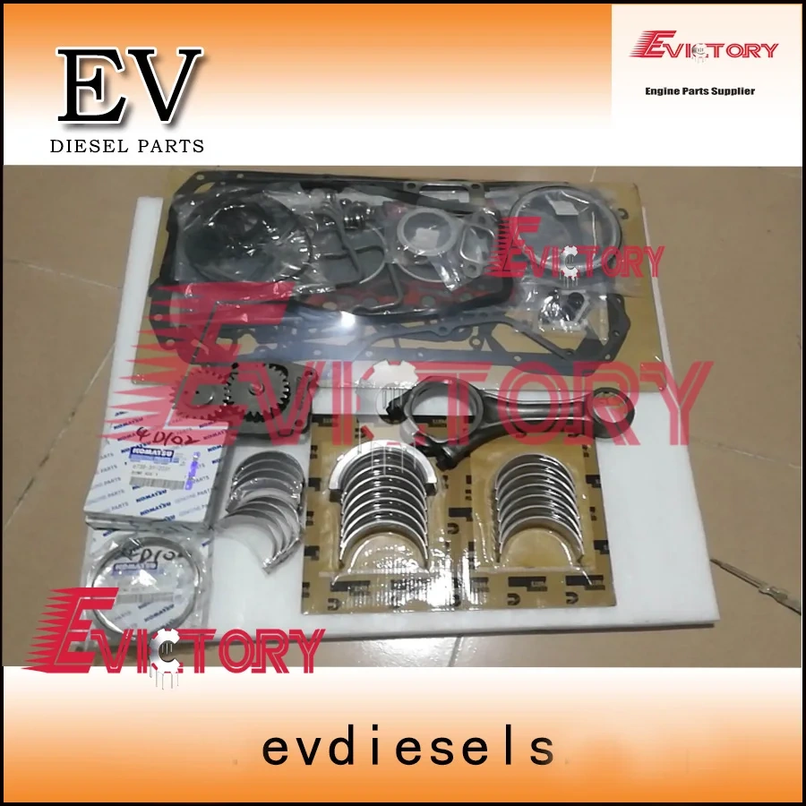 For cummins 4B3.9 4BT3.9 Engine Overhaul Rebuild Kit Piston ring liner gasket bearing VALVE