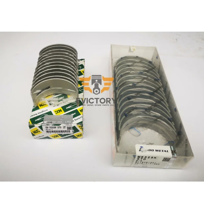 For HYUNDAI FORKLIFT 6D16T 6D16 6D16-T overhaul rebuild kit piston ring cylinder liner complete gasket kit engine bearing set