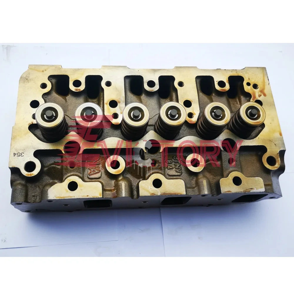 for Yanmar 3TNV88 3TNV84 Cylinder Head Complete valves Springs Rebuild kit Gasket Bearing Piston Ring Liner Sleeve kit