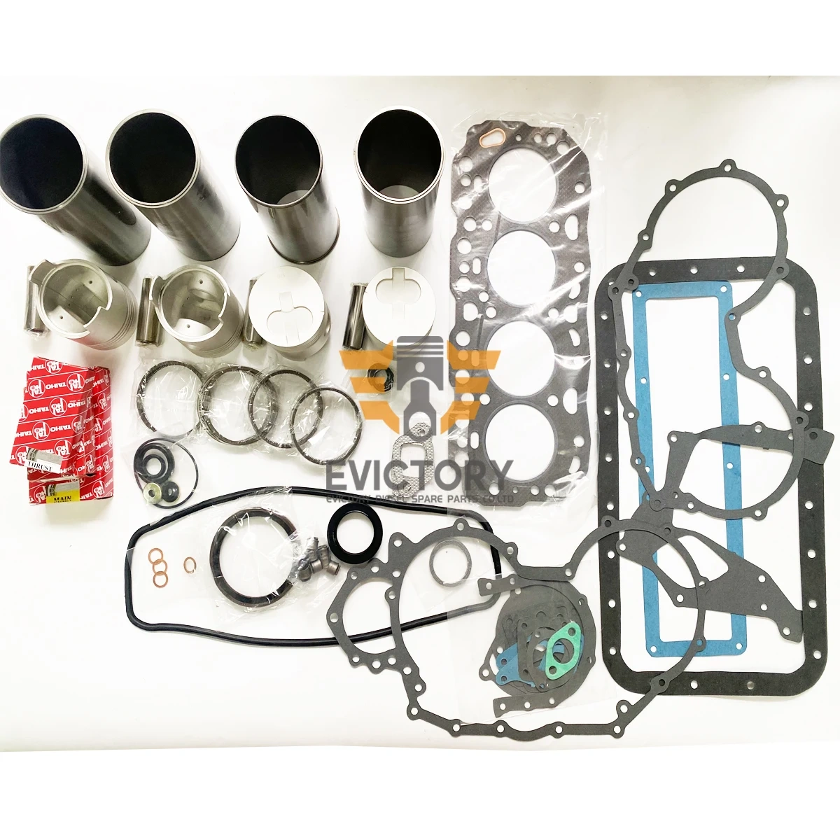 For Toyota 3F 5F Forklift 2J cylinder head assy + Engine Rebuild Kit