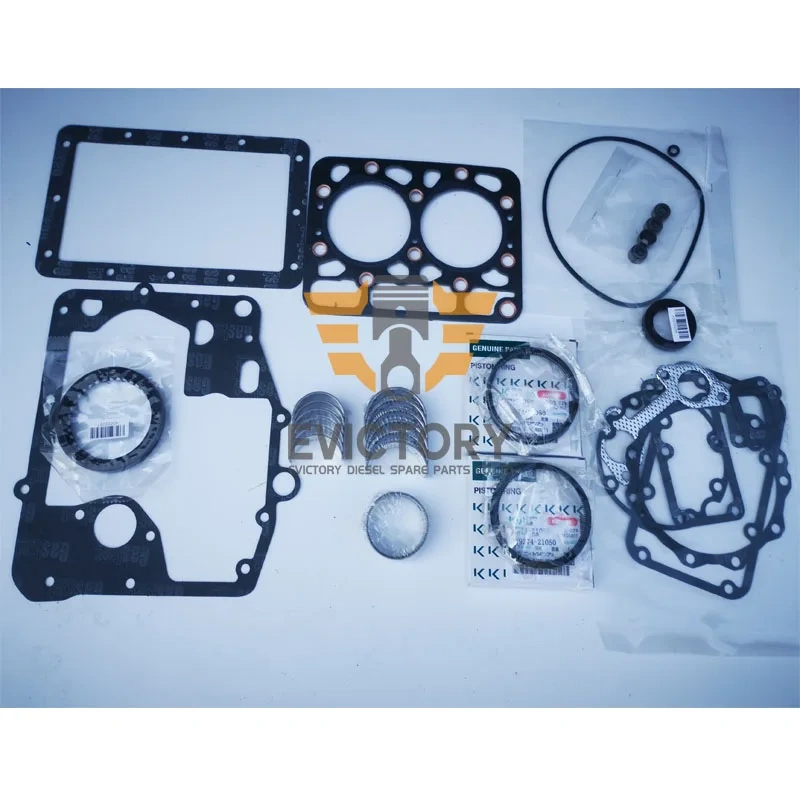 For KUBOTA B4200 ZB600 rebuild overhaul kit piston ring cylinder liner head gasket kit big small bearing