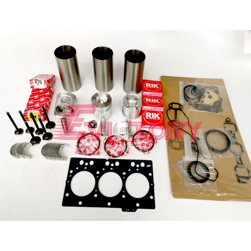 For Yanmar 3TN75L 3T75 3TN75 overhaul kit valve piston liner gasket bearing