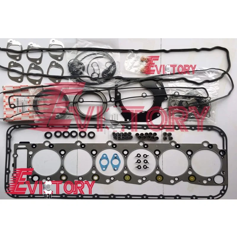 For ISUZU 6HE1-TC 6HE1T overhaul rebuild kit connecting rod gasket piston liner