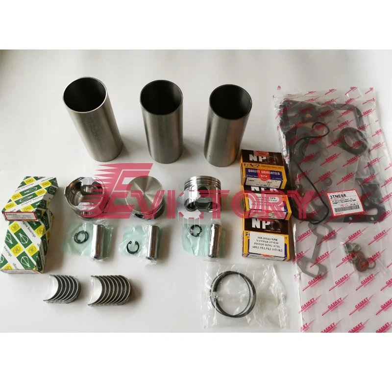 YANMAR 3TNA66 overhaul piston ring liner bearing gasket valve