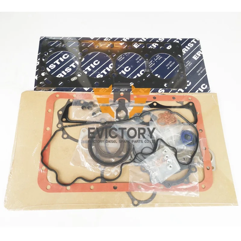 For KUBOTA V3800T V3800 V3800DI overhaul gasket kit+main conrod con rod bearing set