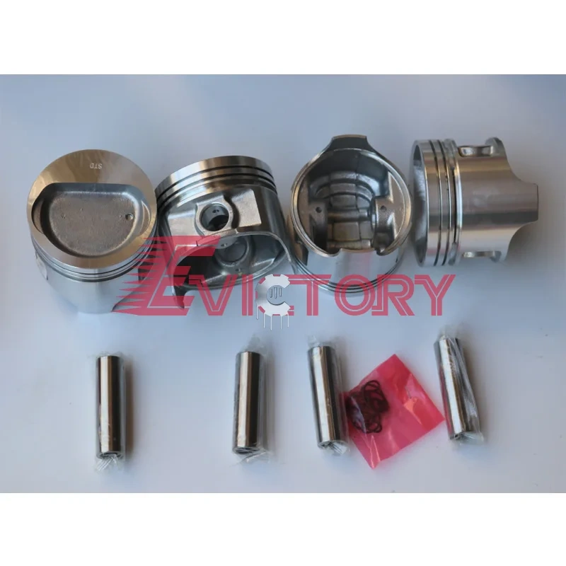 For TOYOTA forklift 5K rebuild kit piston cylinder liner ring all bearing engine gasket + crankshaft 1pc