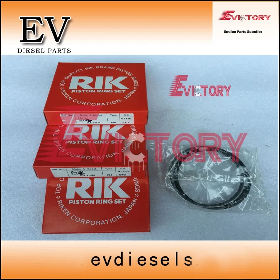 For Hiatch ZAXIS35U excavator 3LD2 piston +piston ring set