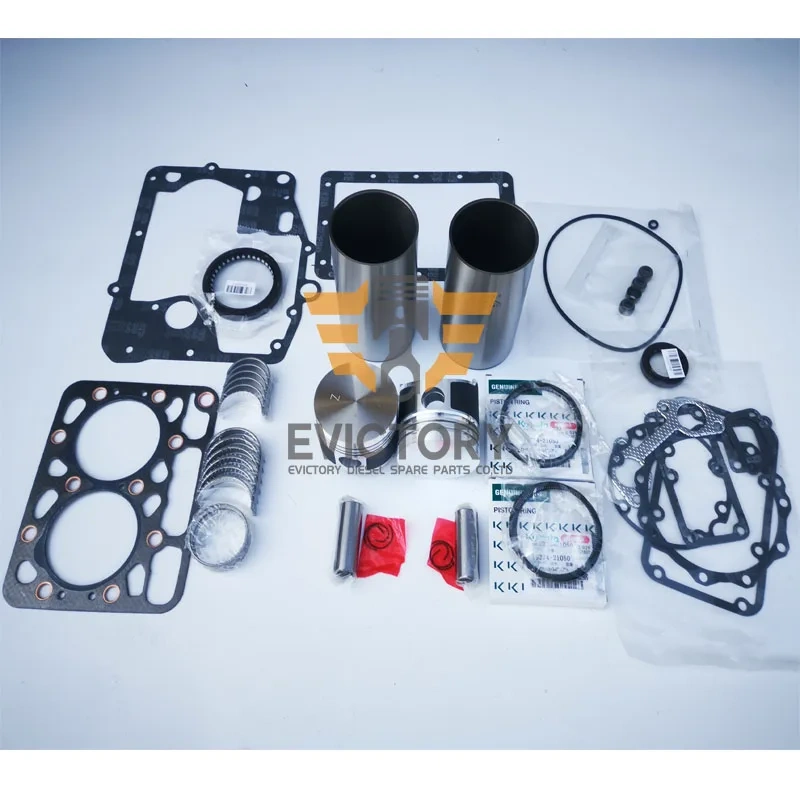 For KUBOTA B4200 ZB600 rebuild overhaul kit piston ring cylinder liner head gasket kit big small bearing