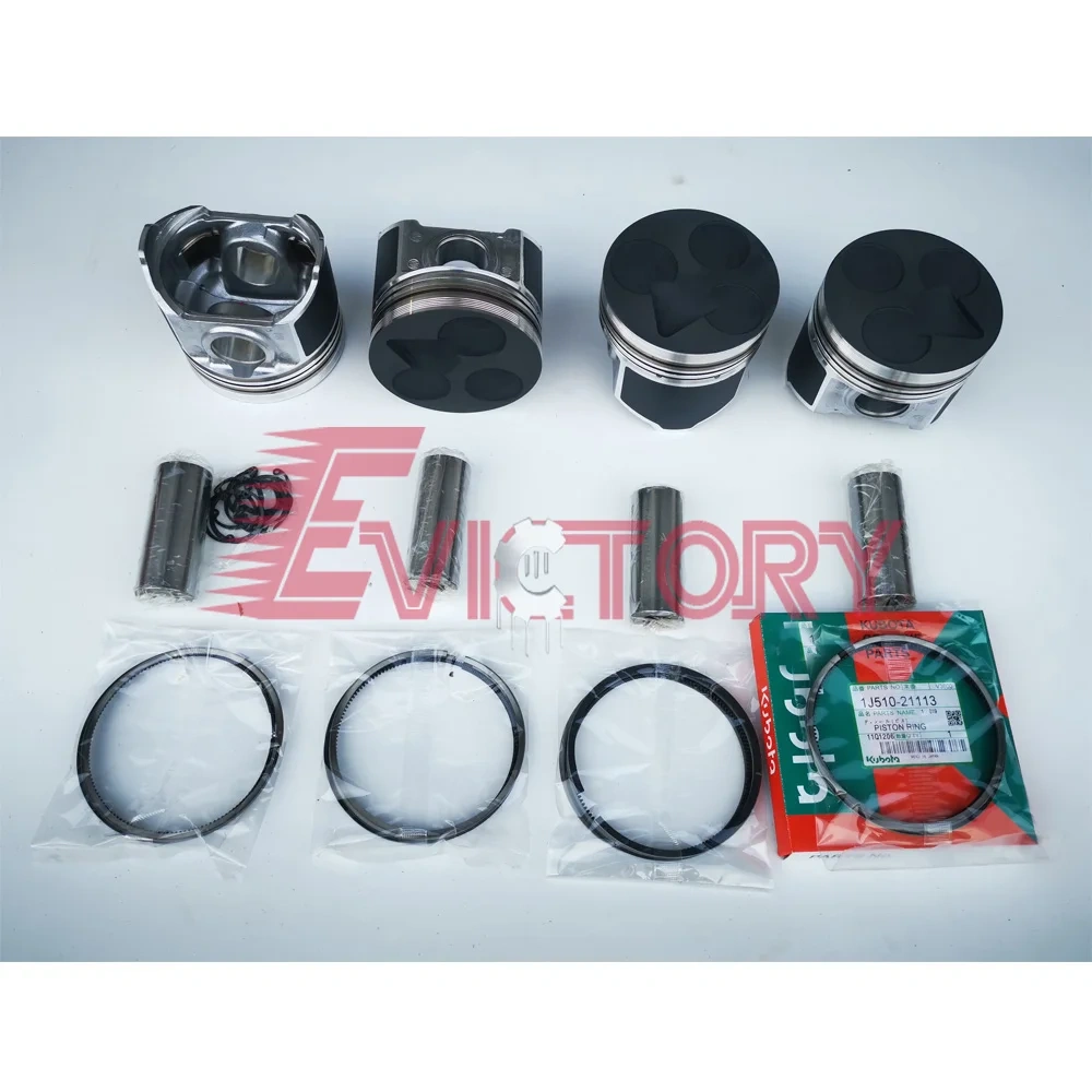 For KUBOTA V3600 excavator rebuild kit piston ring oil pump diesel spare parts